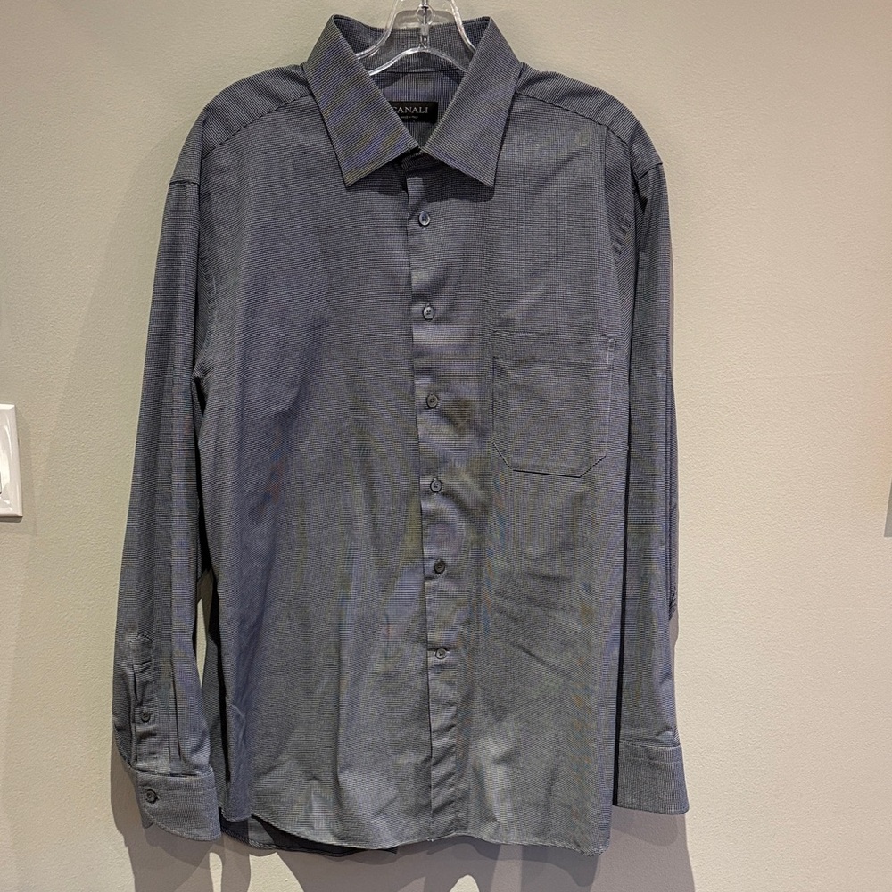 Canali Gray Dress Shirt